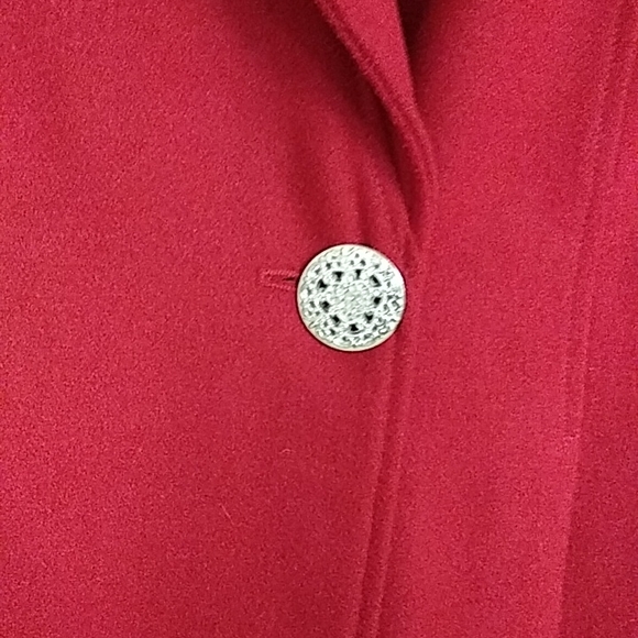 Myrtlewood of California Red Full Length Coat. Size L. Celebrity Fetish! - Picture 2 of 4